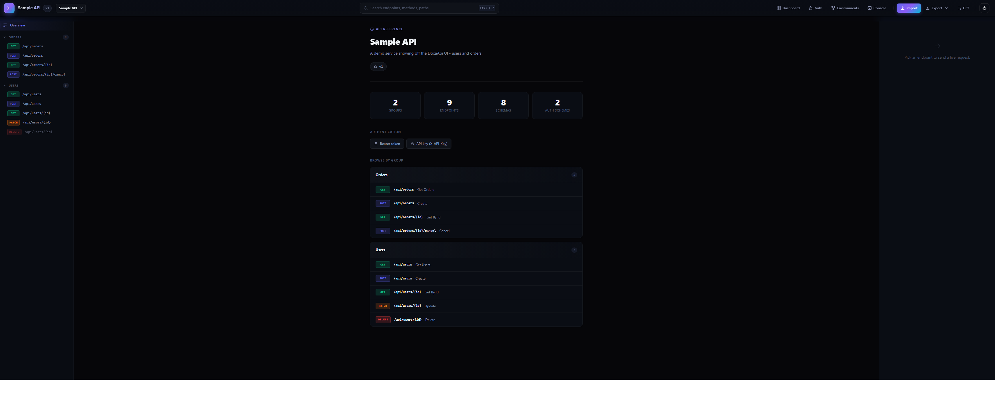 DoxaApi screenshot