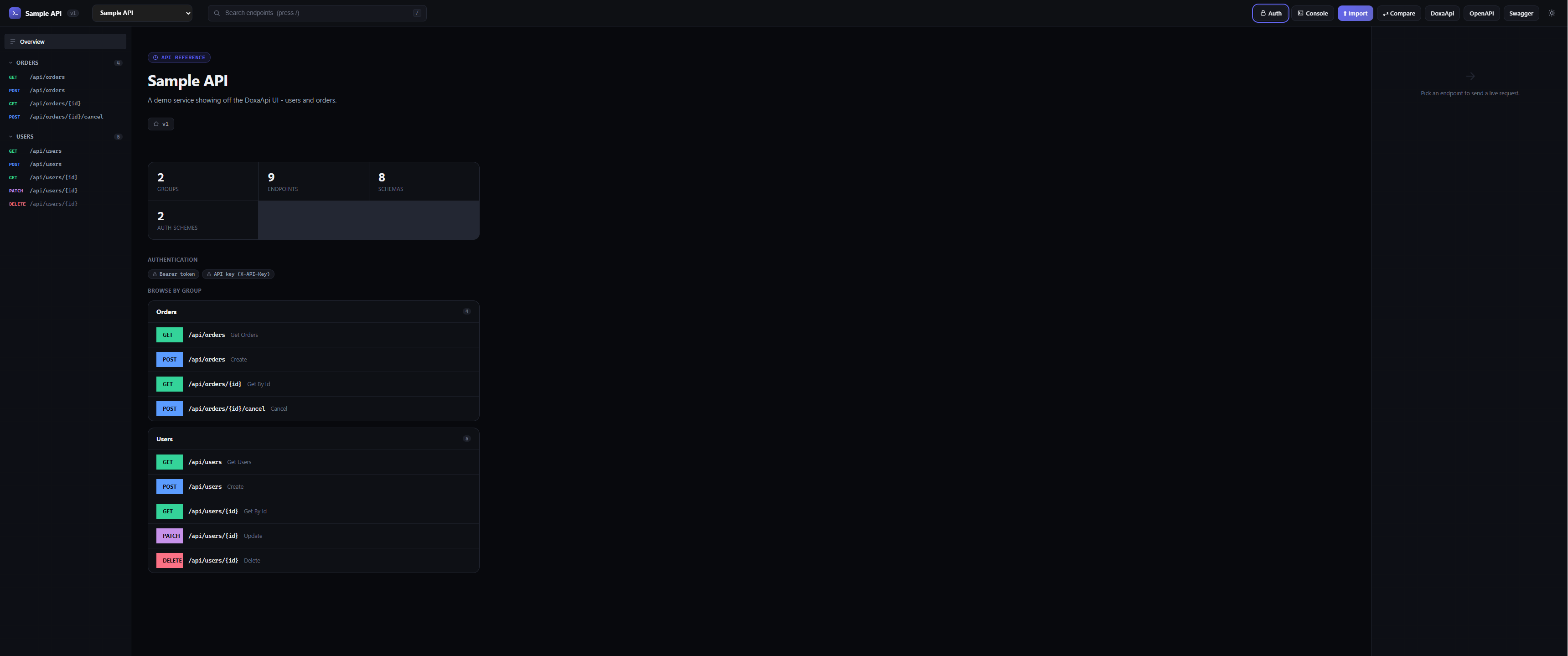DoxaApi screenshot
